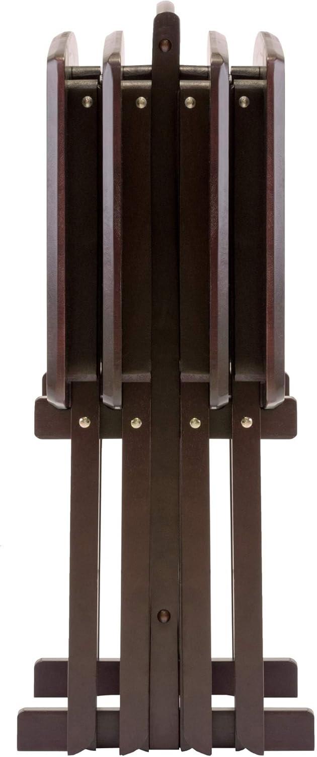 2pc Cade Oversize Oblong Snack Table Coffee - Winsome: No Assembly, Wood Frame, 25lb Capacity