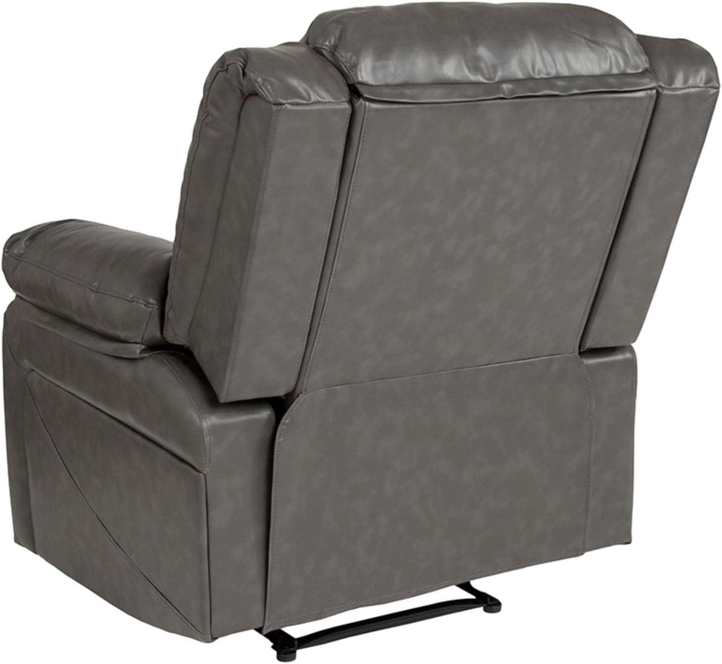 Flash Furniture Harmony Series Gray LeatherSoft Recliner