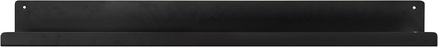 Kate & Laurel All Things Decor 36" Mezzo Modern Metal Ledge Shelf Black: Wall Mounted, No Assembly Required
