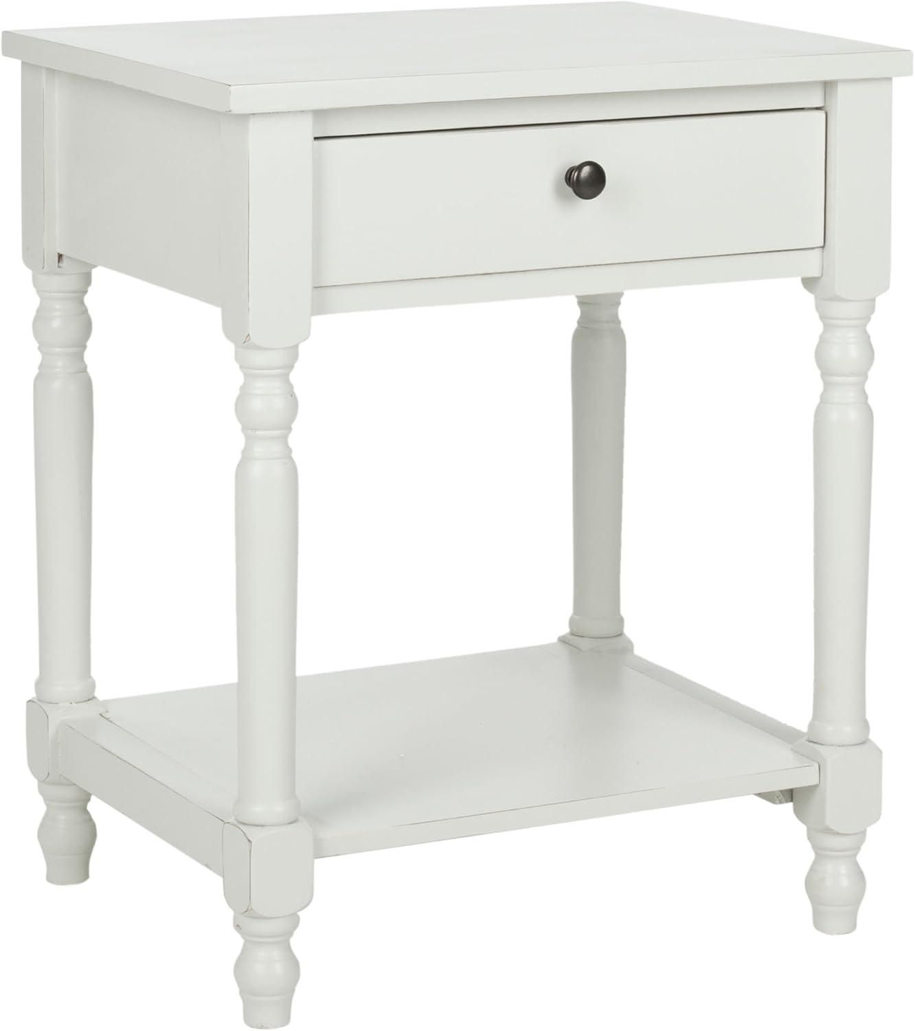 Tami Nightstand With Storage Drawer - Off White - Safavieh.