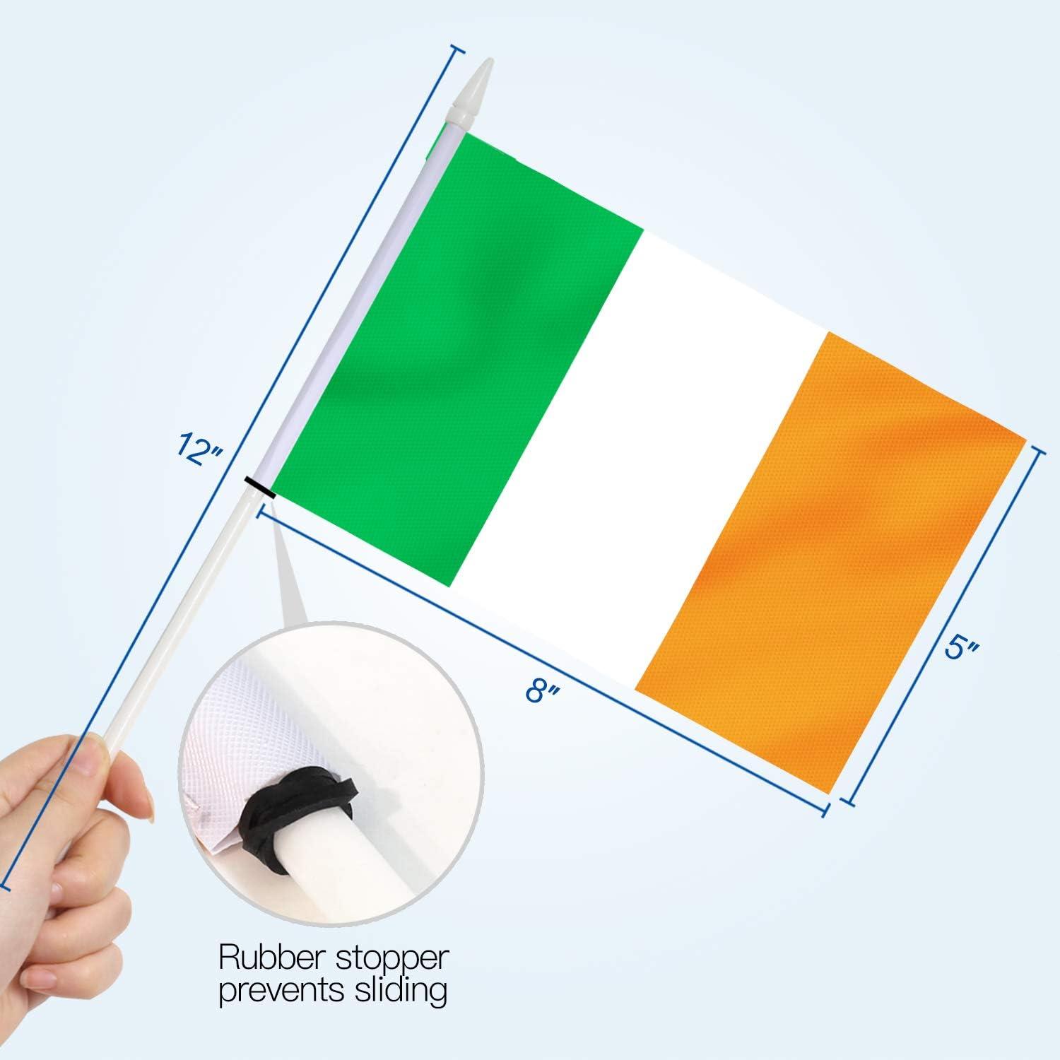 Ireland Stick 2-Sided Polyester 5" x 8" House Flag