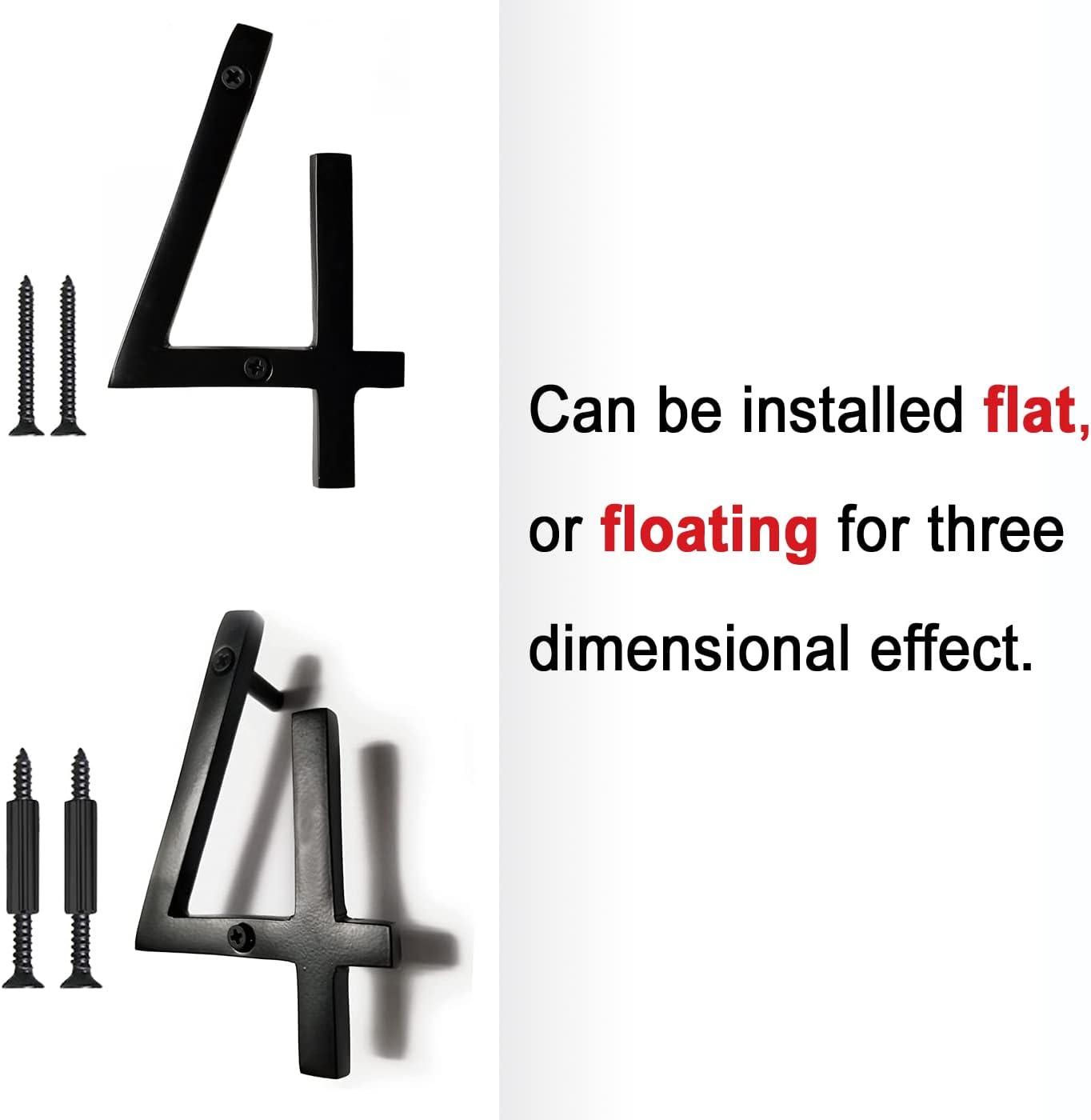 NACH Metal Floating Mount House Number