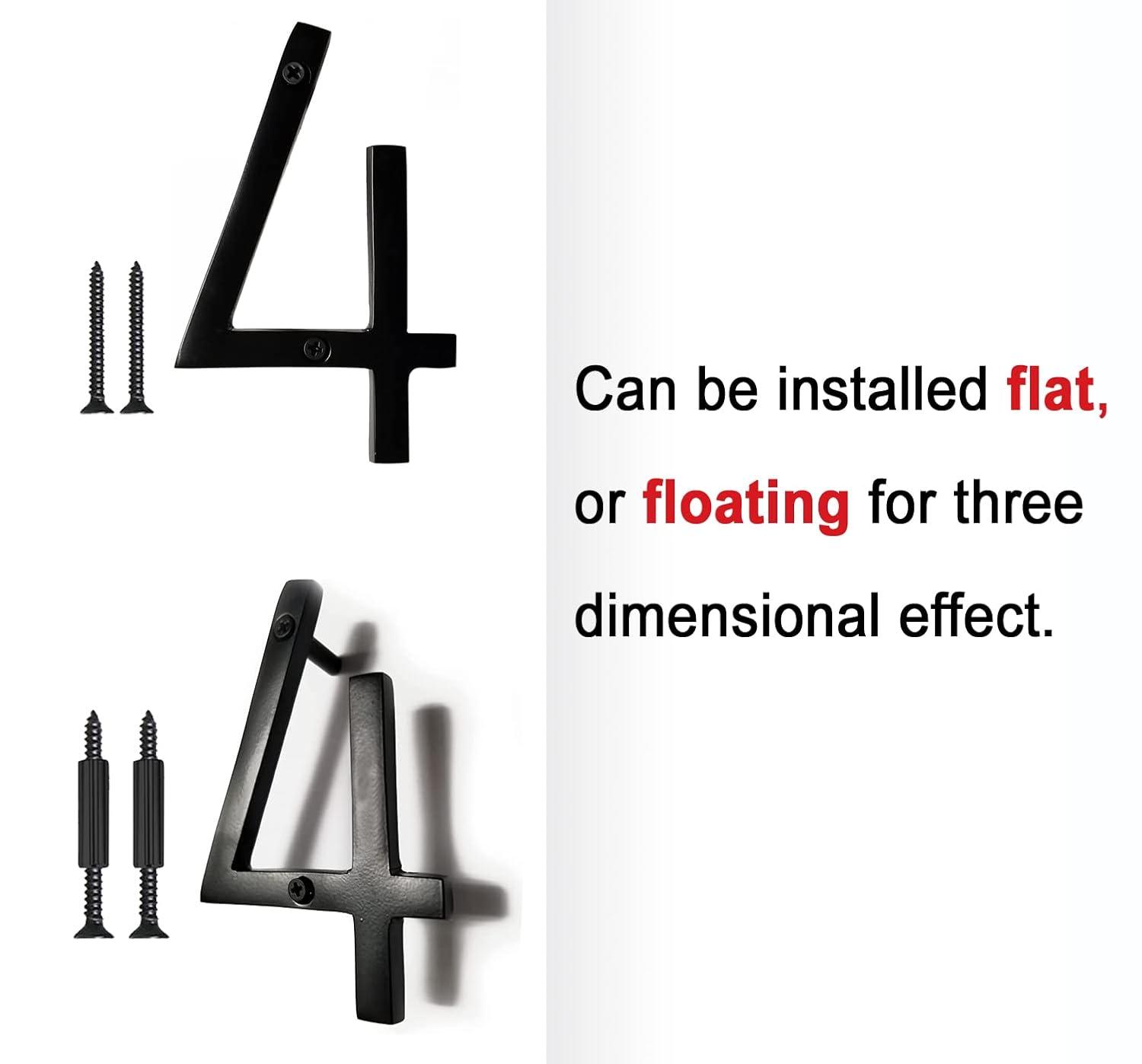 NACH Metal Floating Mount House Number