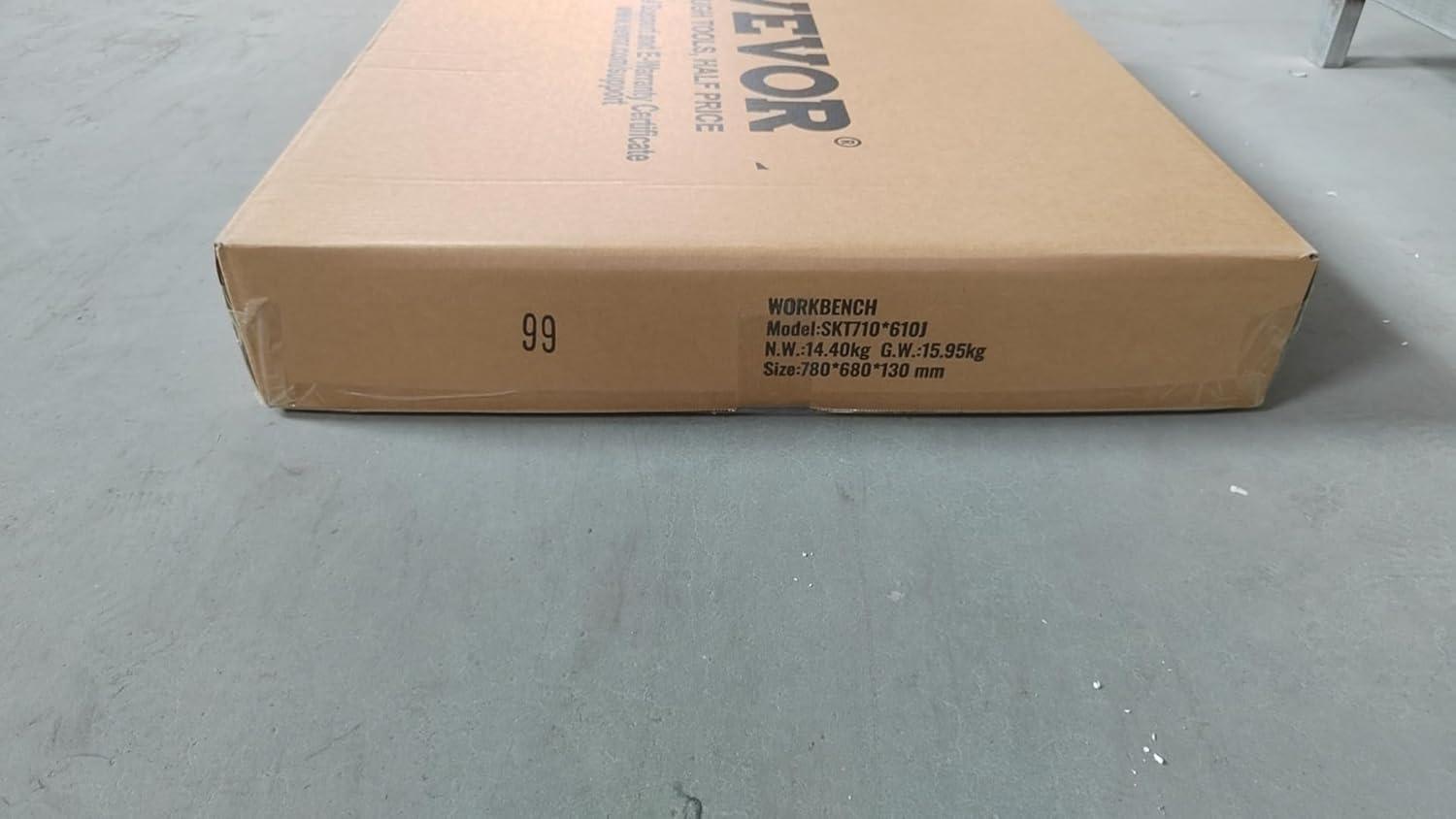 VEVOR VEVOR Stainless Steel 28'' L x 24'' W x 30'' H Adjustable Portable Work Table