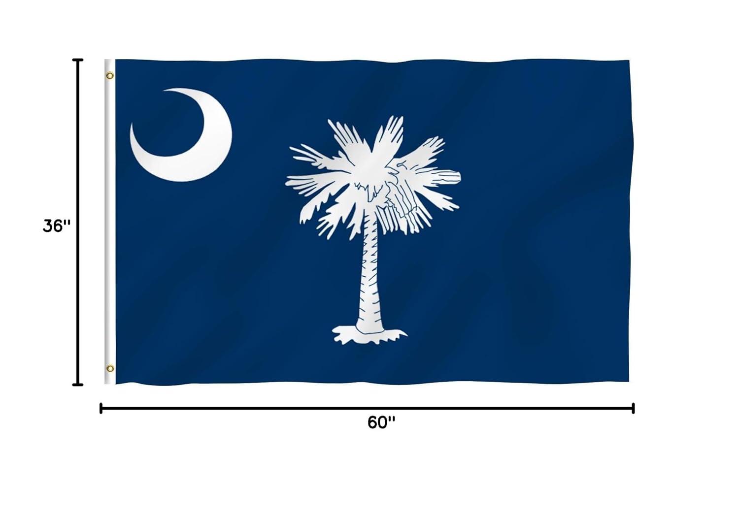 ANLEY Flag Double Sided 36'' H x 60'' W Polyester Independence Day House Flag