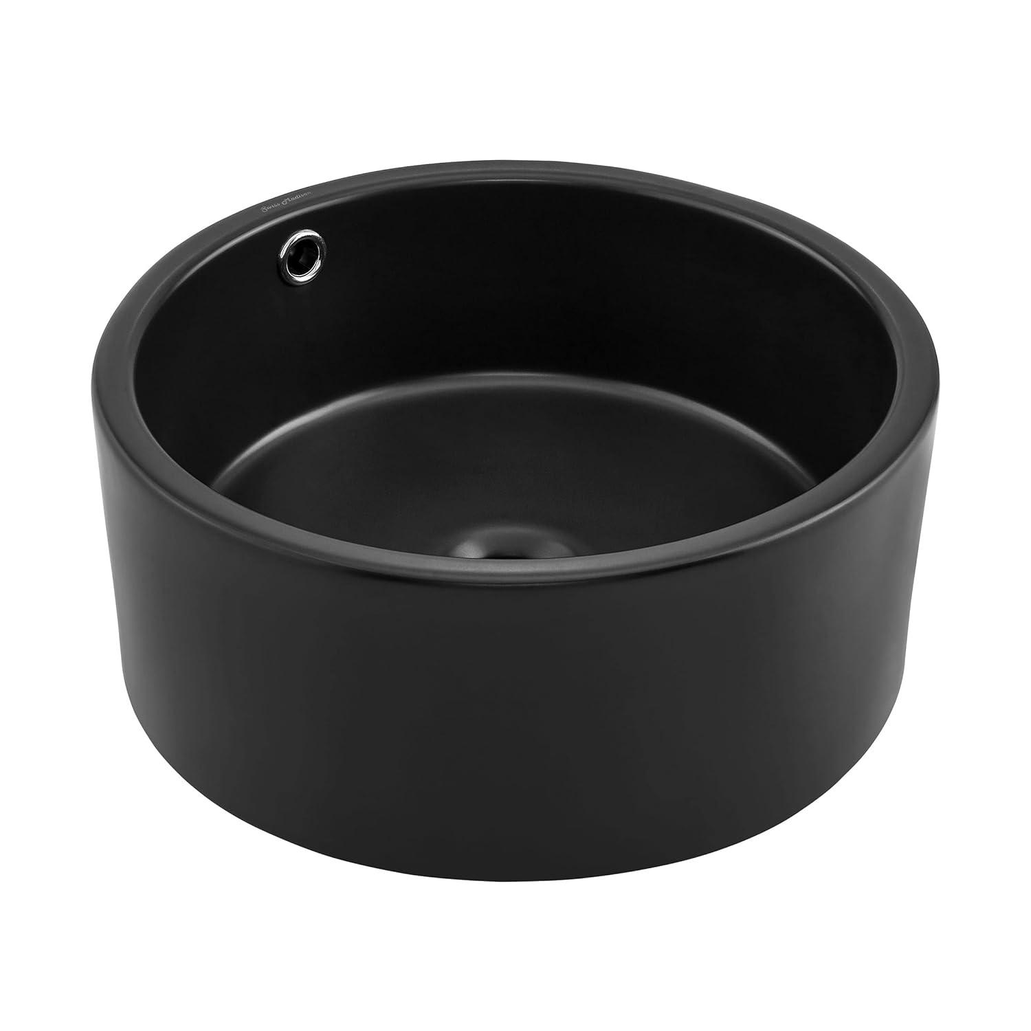 Monaco Round Ceramic Bathroom Vessel Sink