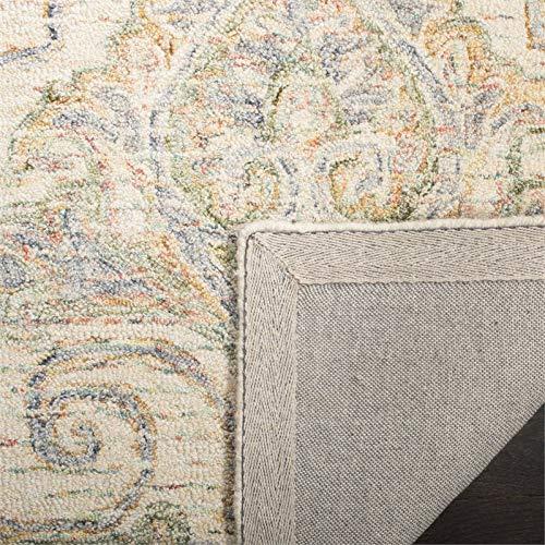 Aubusson AUB103 Hand Tufted Area Rug - Ivory/Green - 8'x10' - Safavieh.