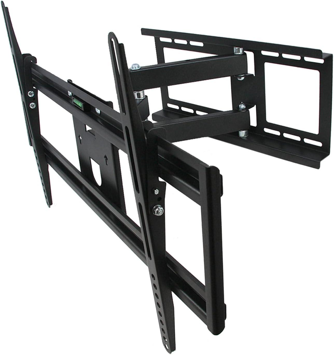 MegaMounts Full Motion Wall Mount with Bubble Level for 32-70 in. Displays