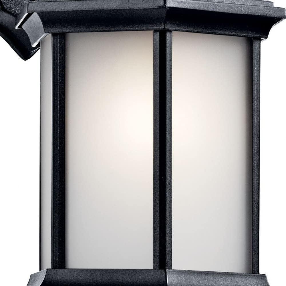 Chesapeake 11.75" 1 Light Outdoor Wall Light with Clear Beveled Glass in Black