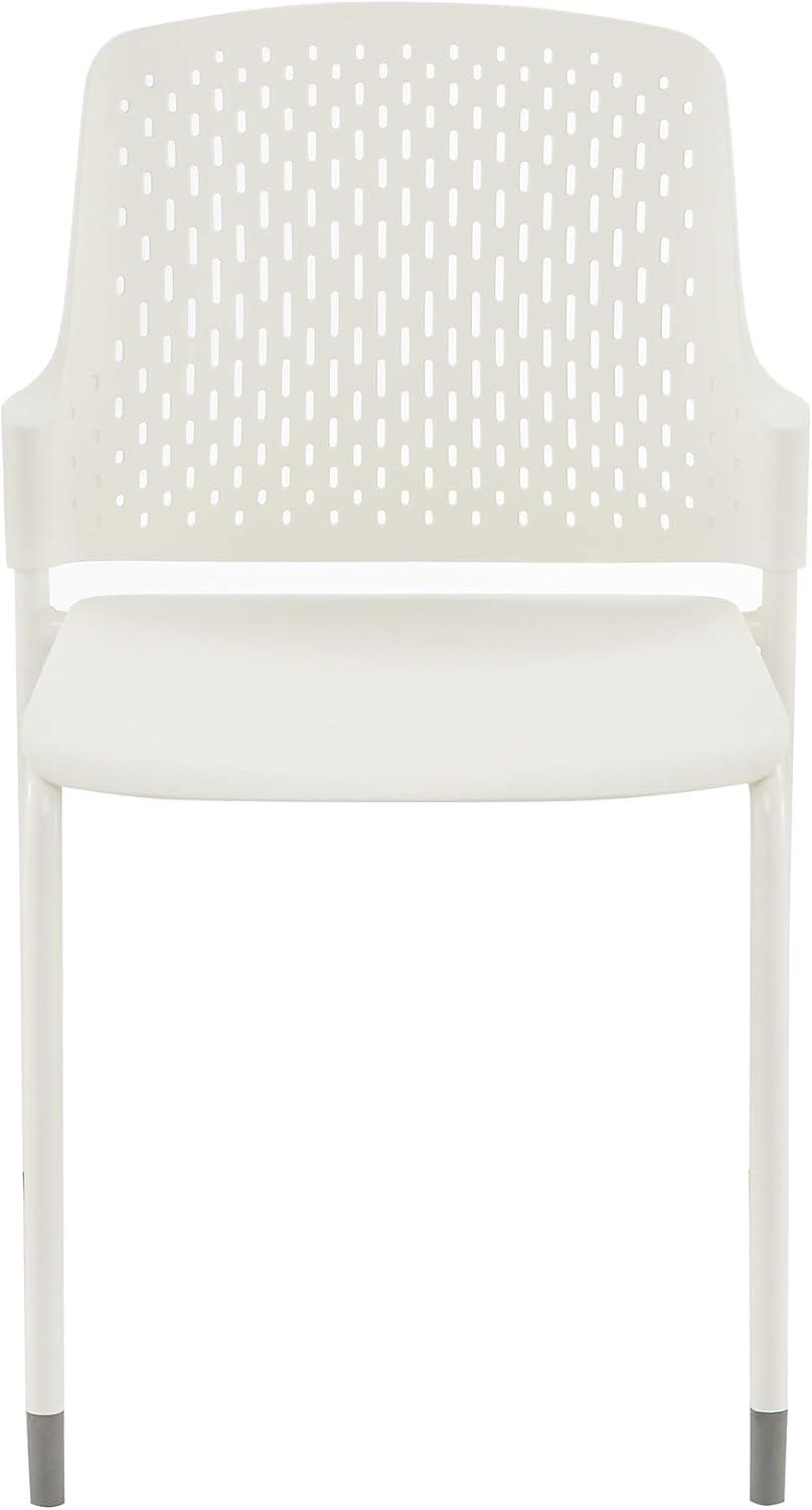 Next Stack Chairs(4) in White - 19.75"L x 19.75"W x 33"H