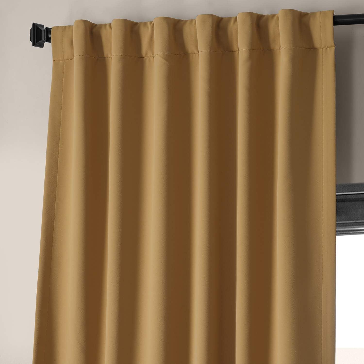 Chesapeake Gold Performance Woven Blackout Curtain Pair (2 Panels), Chesapeake Gold, 50W X 120L