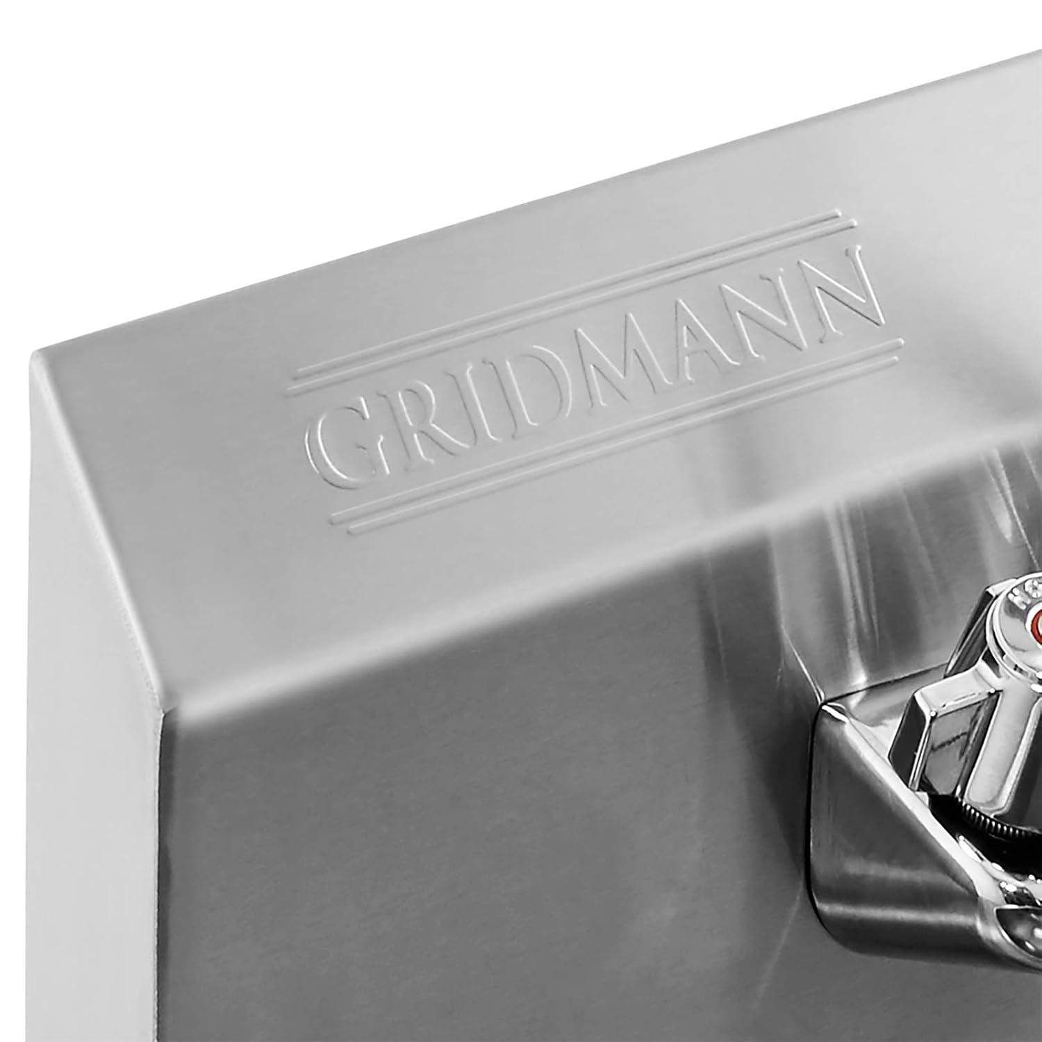 GRIDMANN Commercial NSF Stainless Steel Hand Washing Sink w/ Faucet, Wall Mount