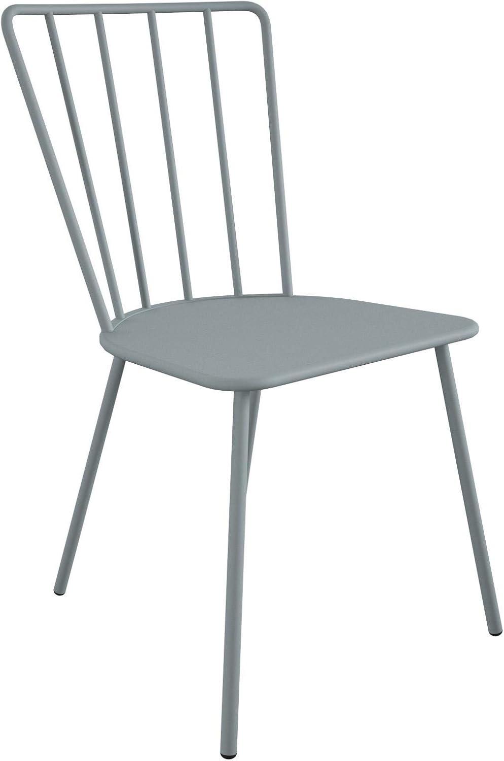 Heidi Gray 3-Piece Round Steel Bistro Set