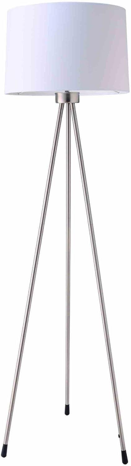 Ore Furniture  3 Legged White Floor Lamp