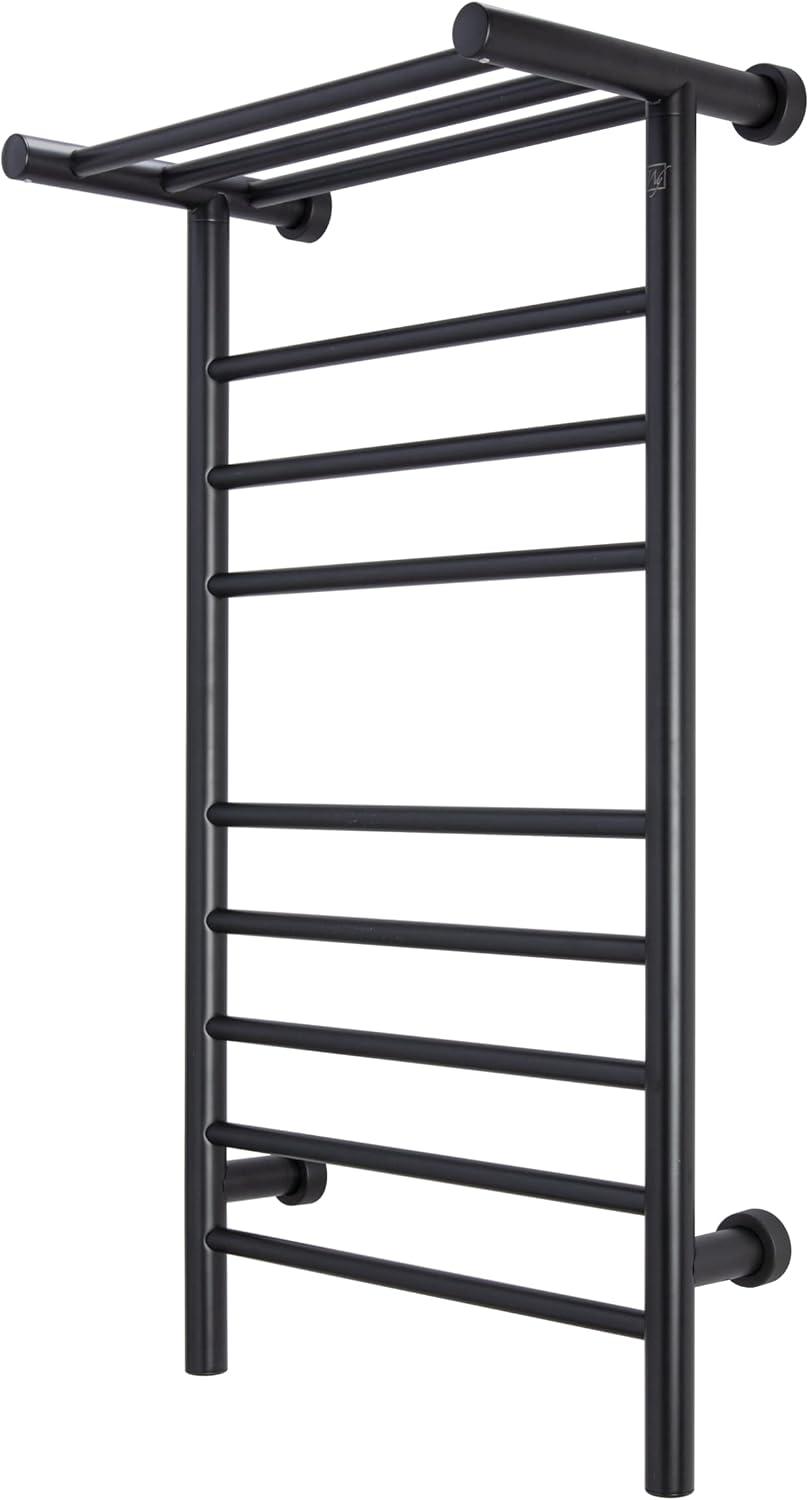 Summit Polished Stainless Steel Wall-Mounted Towel Warmer with Heated Shelf