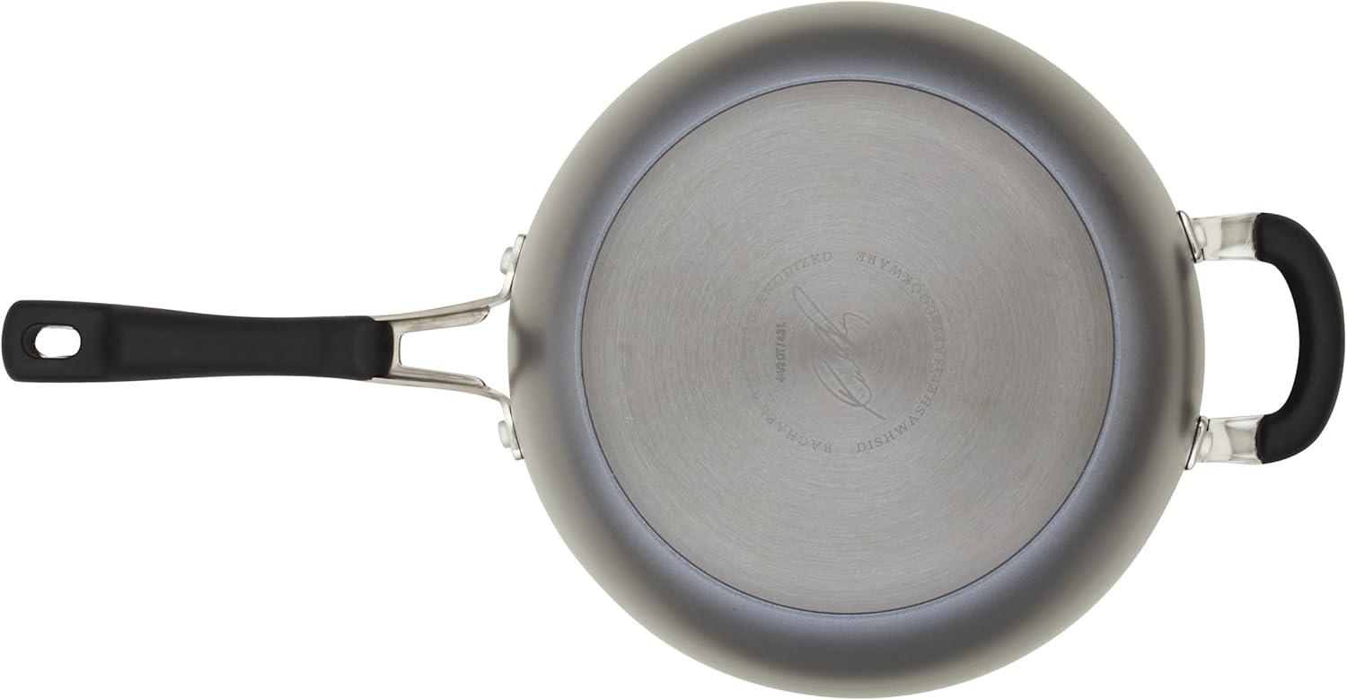 Cook + Create 10-Piece Hard Anodized Aluminum Nonstick Cookware Set in Black