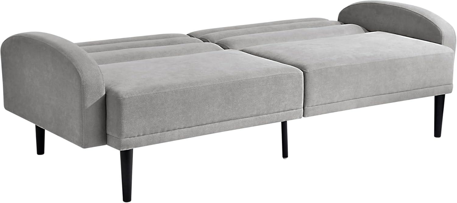 Serta Boswell Scandinavian Convertible Sofa, Light Gray Fabric