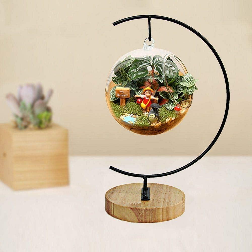 Stand Ornament Holder Rack Hanging Display Globe Iron Hanger Terrarium Plant  Flower Wedding Decoration Landscape