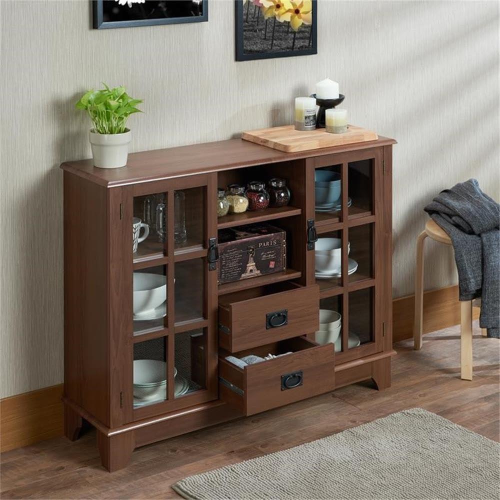 Acme Furniture Dubbs Console Table, Walnut 42"L x 12"W x 32"H