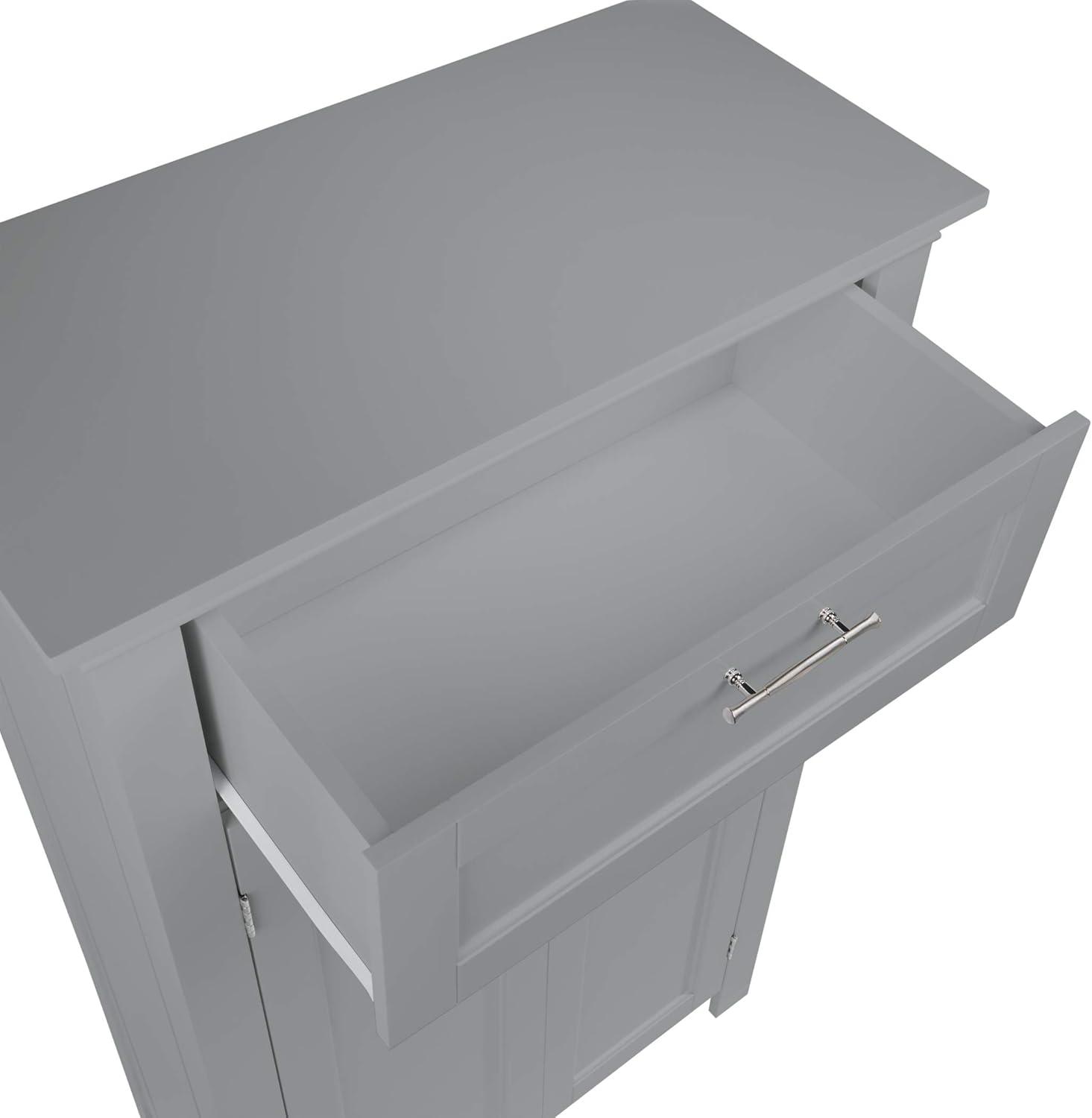 RiverRidge Somerset Two-Door Bathroom and Laundry Storage Cabinet with Drawer and Adjustable Shelf