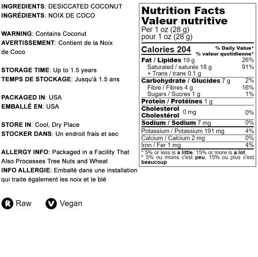 Coconut Chips - by Food To Live  0,5 LB