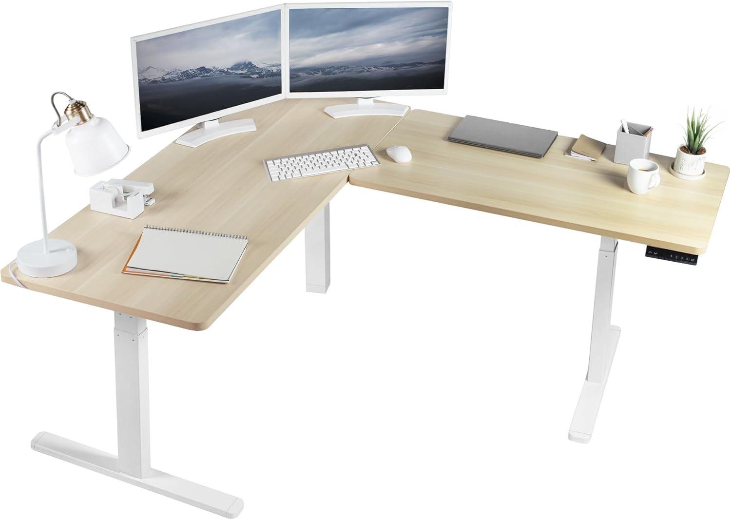 67in x 60in L-Shaped Electric Desk, 3E6B Series