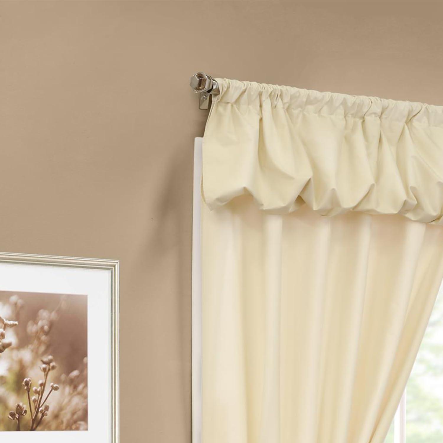 Thermalogic Prescott Room Darkening Rod Pocket Five in One Curtain Set 80 x 63 in Ivory