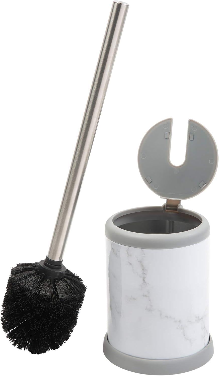 Toilet Brush with Self Closing Lid - Bath Bliss