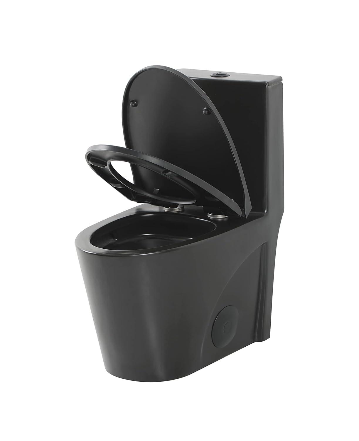 Dual-Flush Elongated One-Piece Toilet with High Efficiency Flush