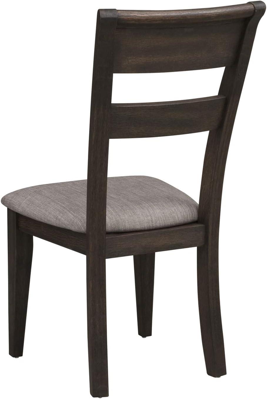 Double Bridge Dark Brown Splat Back Side Chair (RTA)-Set of 2