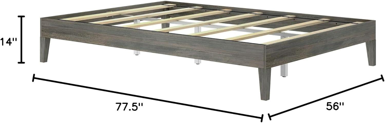 Plank+Beam Queen-Size Platform Bed, Driftwood