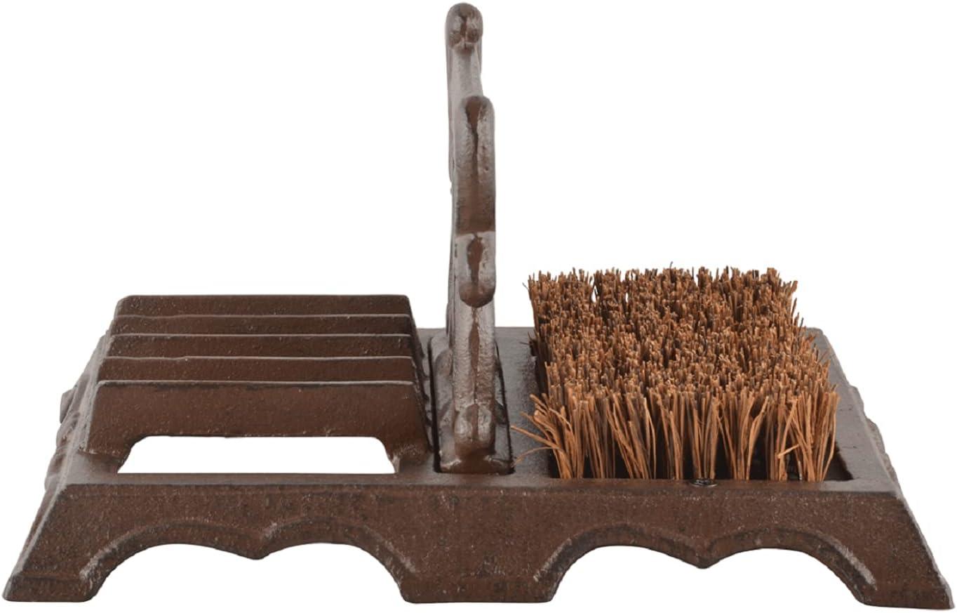 Esschert Design Cast Iron Boot Brush with Scraper