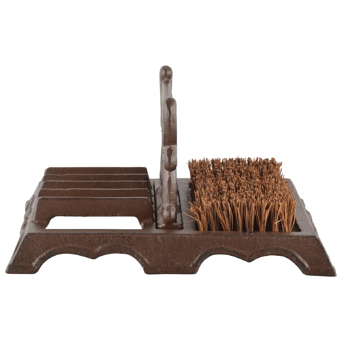 Esschert Design Cast Iron Boot Brush with Scraper