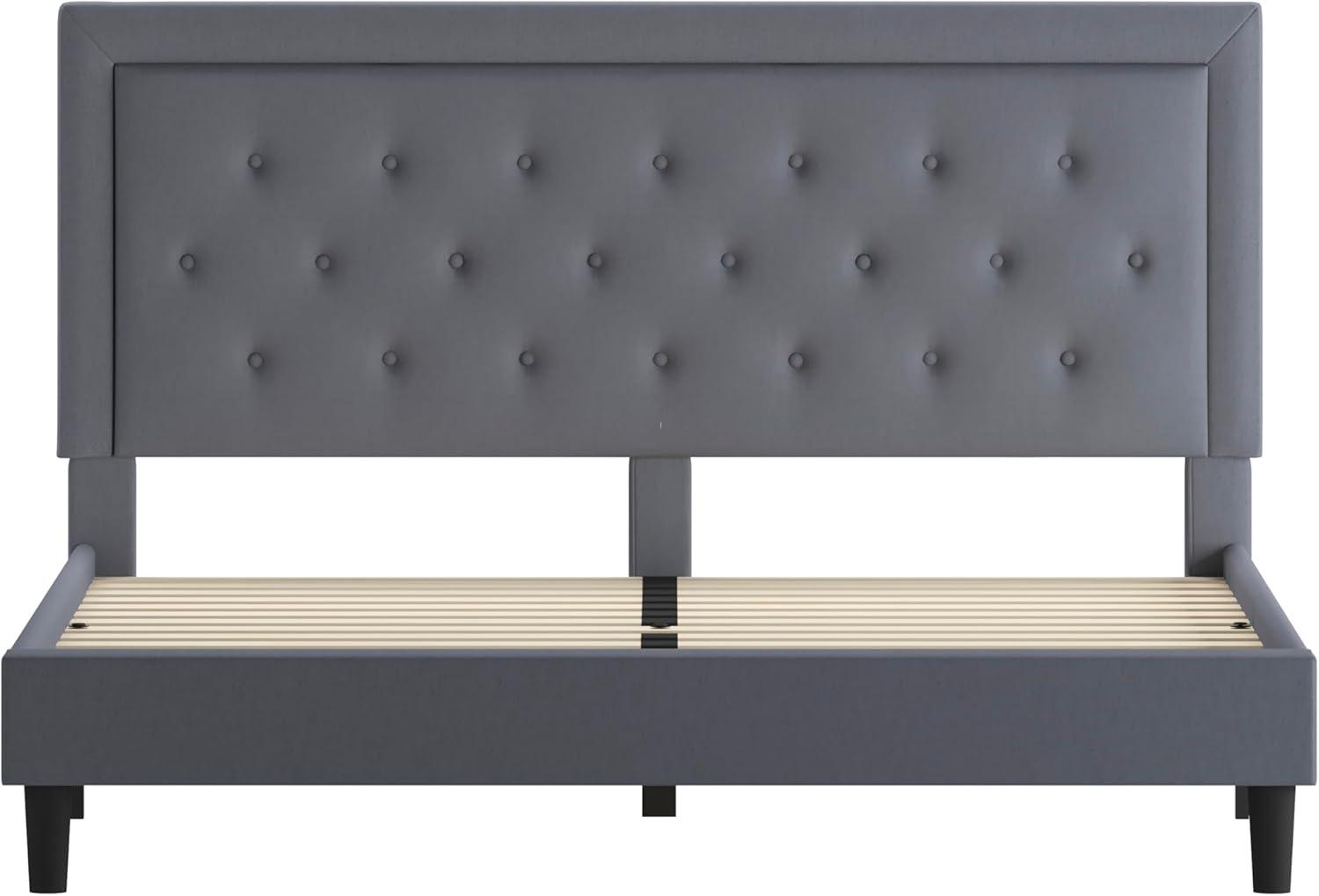 Flash Furniture Roxbury Panel Tufted Upholstered Platform Bed