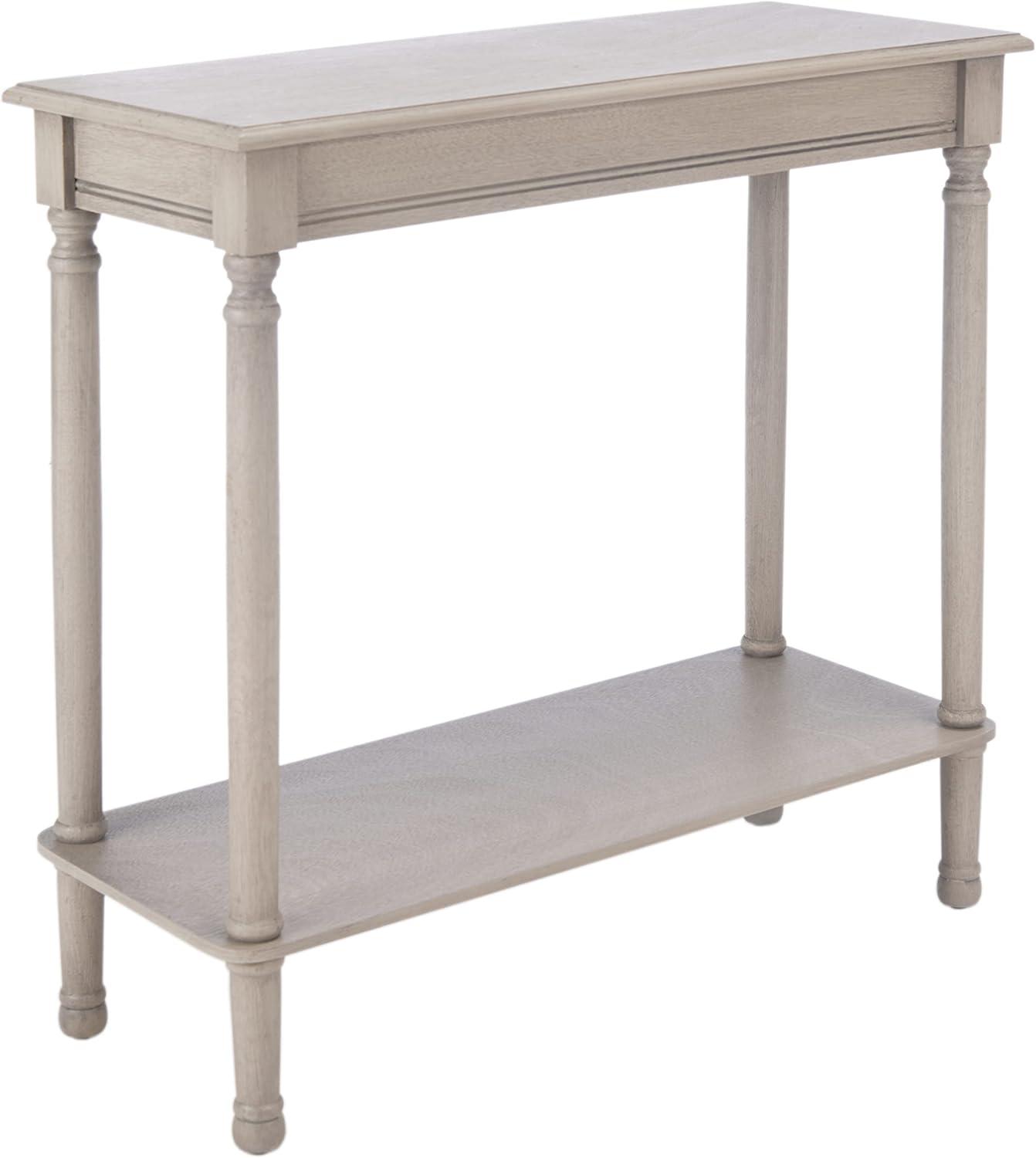 SAFAVIEH Tin.sley Amish Rectangular Console Table, Greige (28 in. W x 11.8 in. D x 28 in. H)