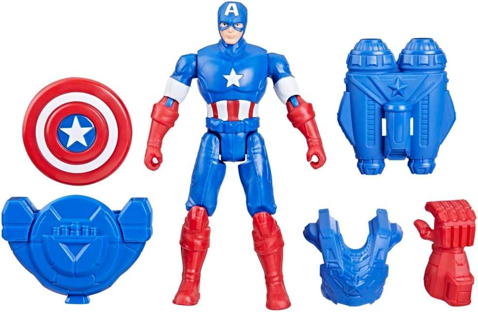 Marvel Avengers 4-Inch Captain America Action Figure with Battle Gear