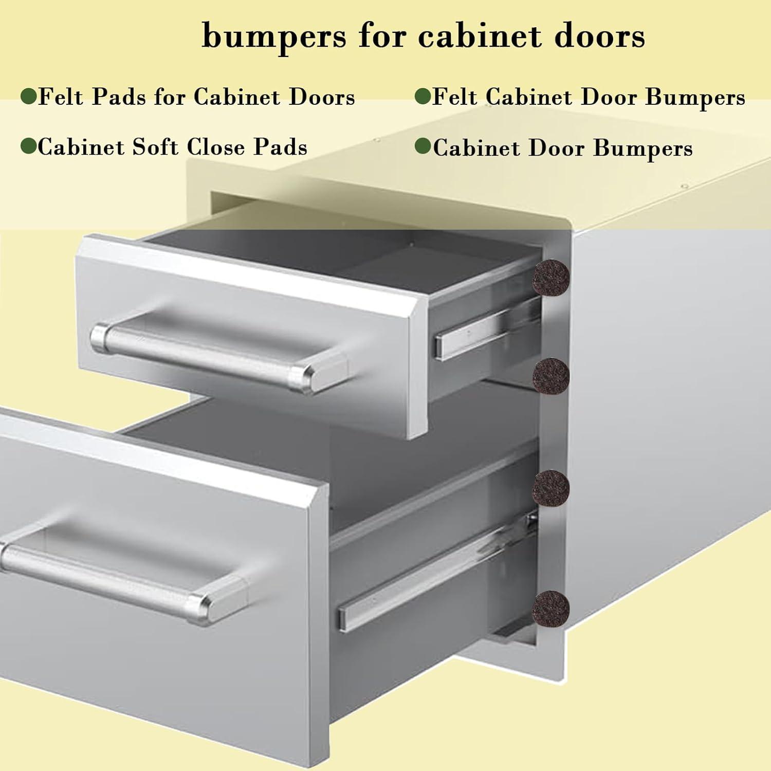 Fursafe&Q Felt Furniture Pads, Furniture Felt Pads for Hardwood Floors -Self Adhesive Chair Leg Floor Protectors, Protect from Nicks, Dents and Scratches, Chair Feet Protectors 136 Pcs Chair Feet