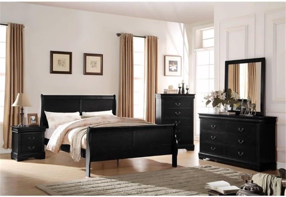 Simple Relax Full Bed, Black