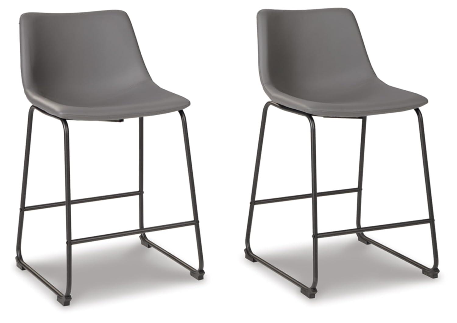 Ashtin Upholstered Counter Stool with Metal Frame