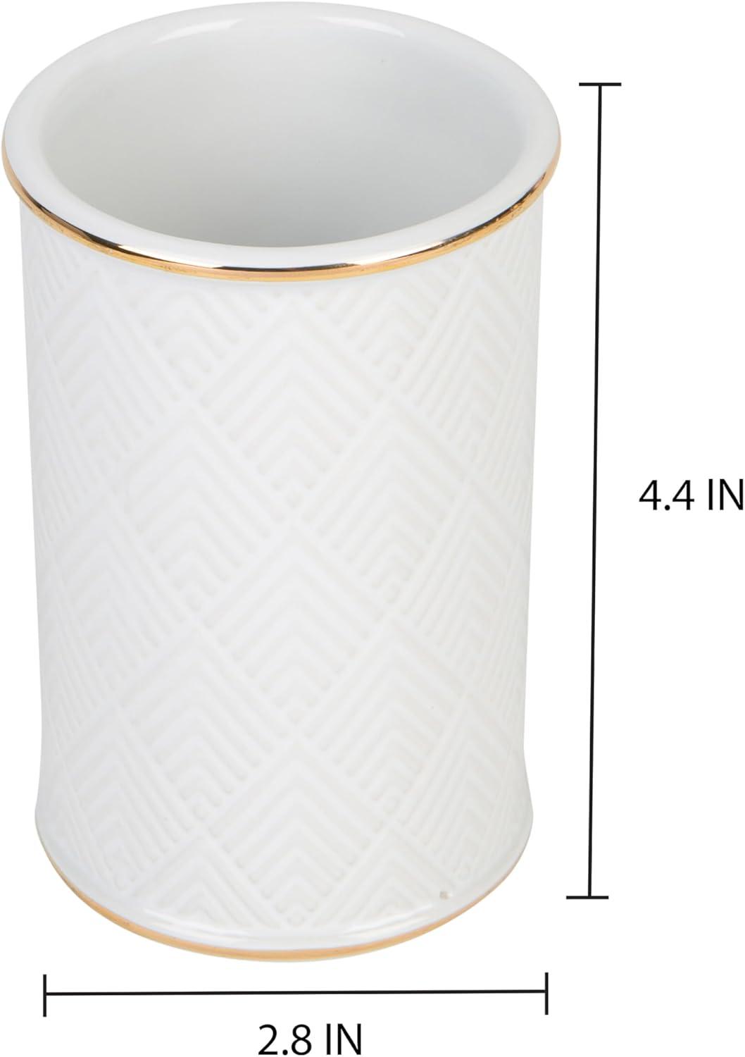 Elle Décor Ceramic Bathroom Accessories Ceramic / Porcelain Tumbler