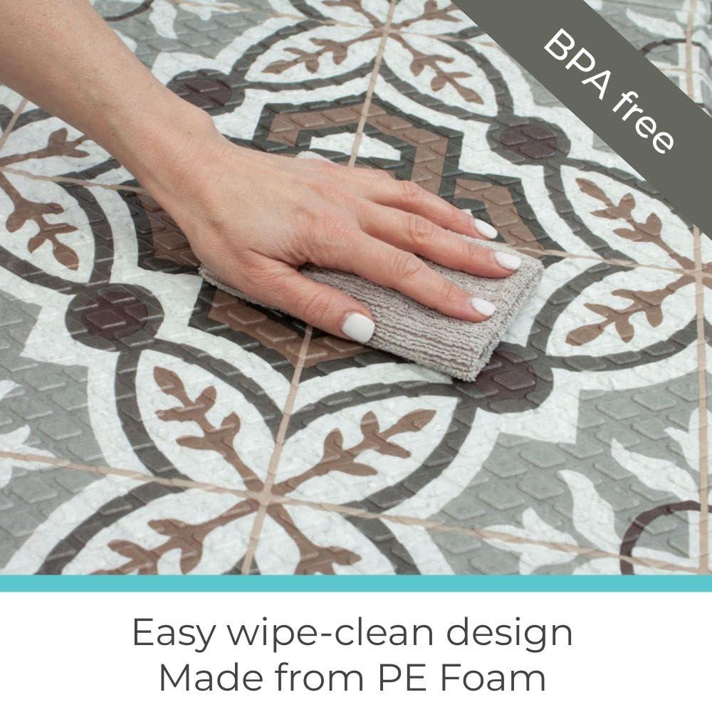 Toddleroo by North States Multi-color Foam Square Indoor or outdoor Decorative Play mat