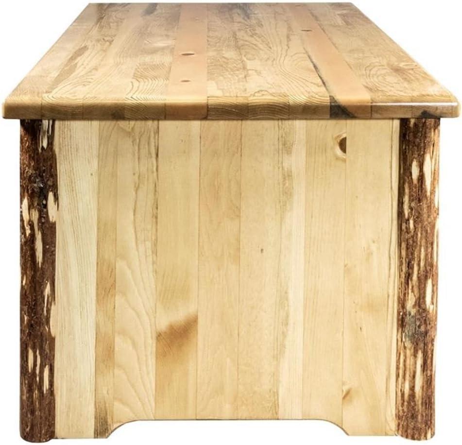 Rustic Pine 40" Rectangular Lift-Top Coffee Table with Storage