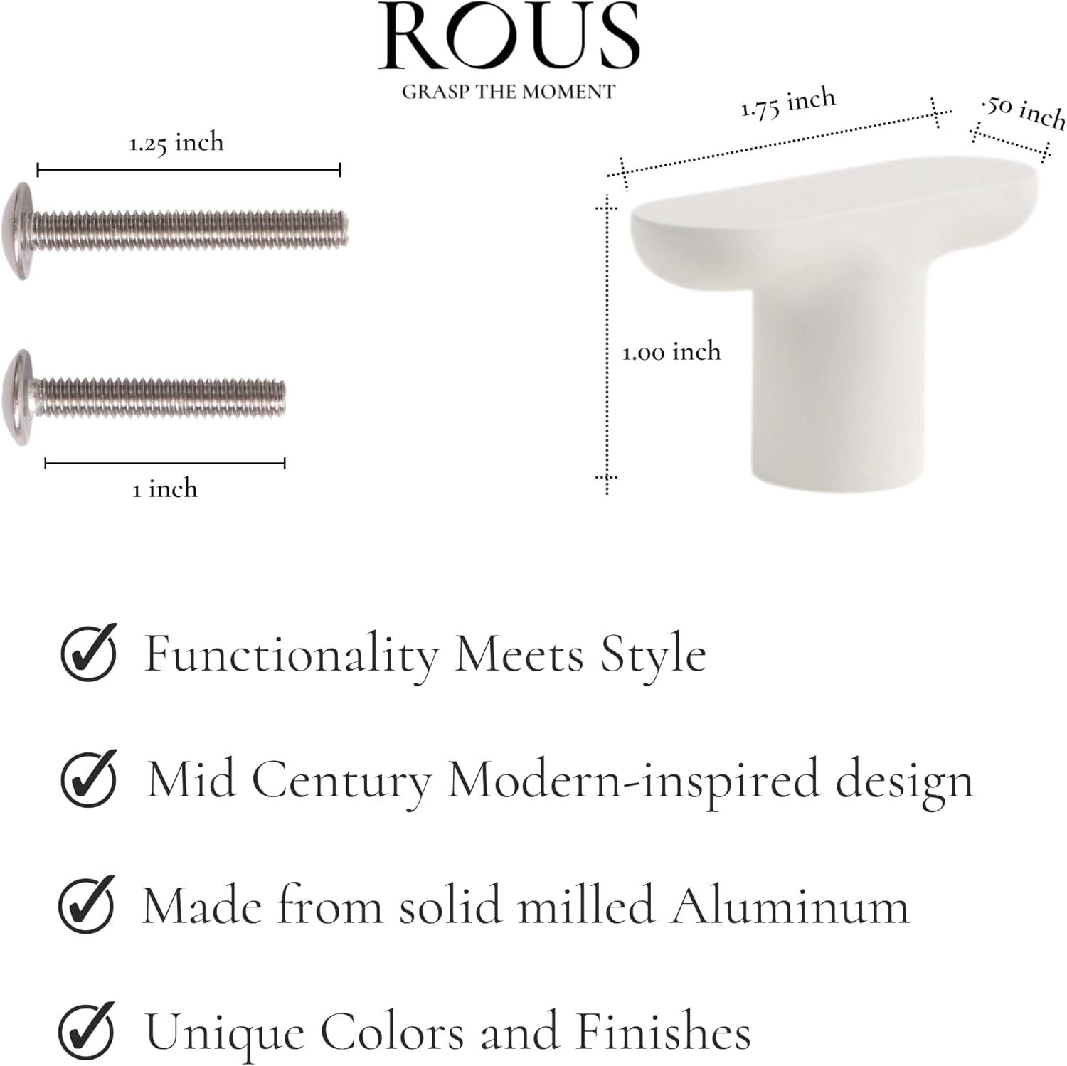 ROUS ROUS Hardware Mid-Century Modern T-Bar Knob