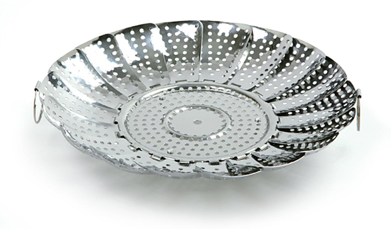 Norpro 176C Stainless Steel Vegetable Steamer, 7.75 inch, Silver