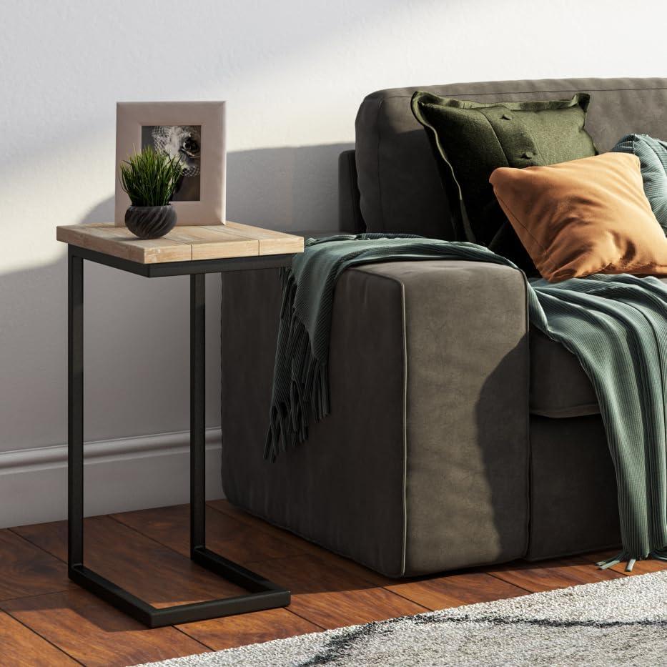Simpli Home Skyler Solid Mango Wood C Side Table & Reviews | Wayfair