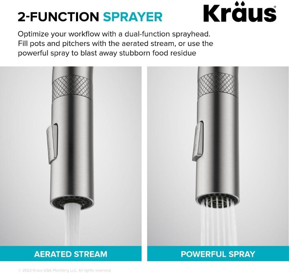 Kraus Oletto Single Handle High-arc Kitchen Faucet