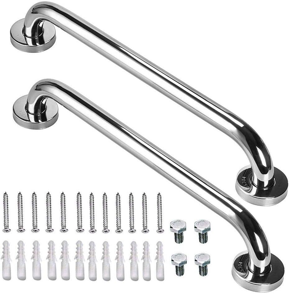 MoveCatcher 16 inch Grab Bars for Bathroom Handicap Shower Safety Handle, Shower Handles for Elderly,2 Pack