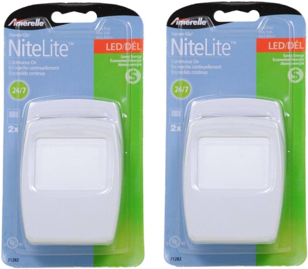 Amerelle Forever-Glo LED NiteLite, Cool Blue (4 Pack)