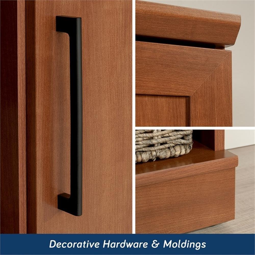 Sauder Homeplus 2 Door Storage Cabinet Sienna Oak