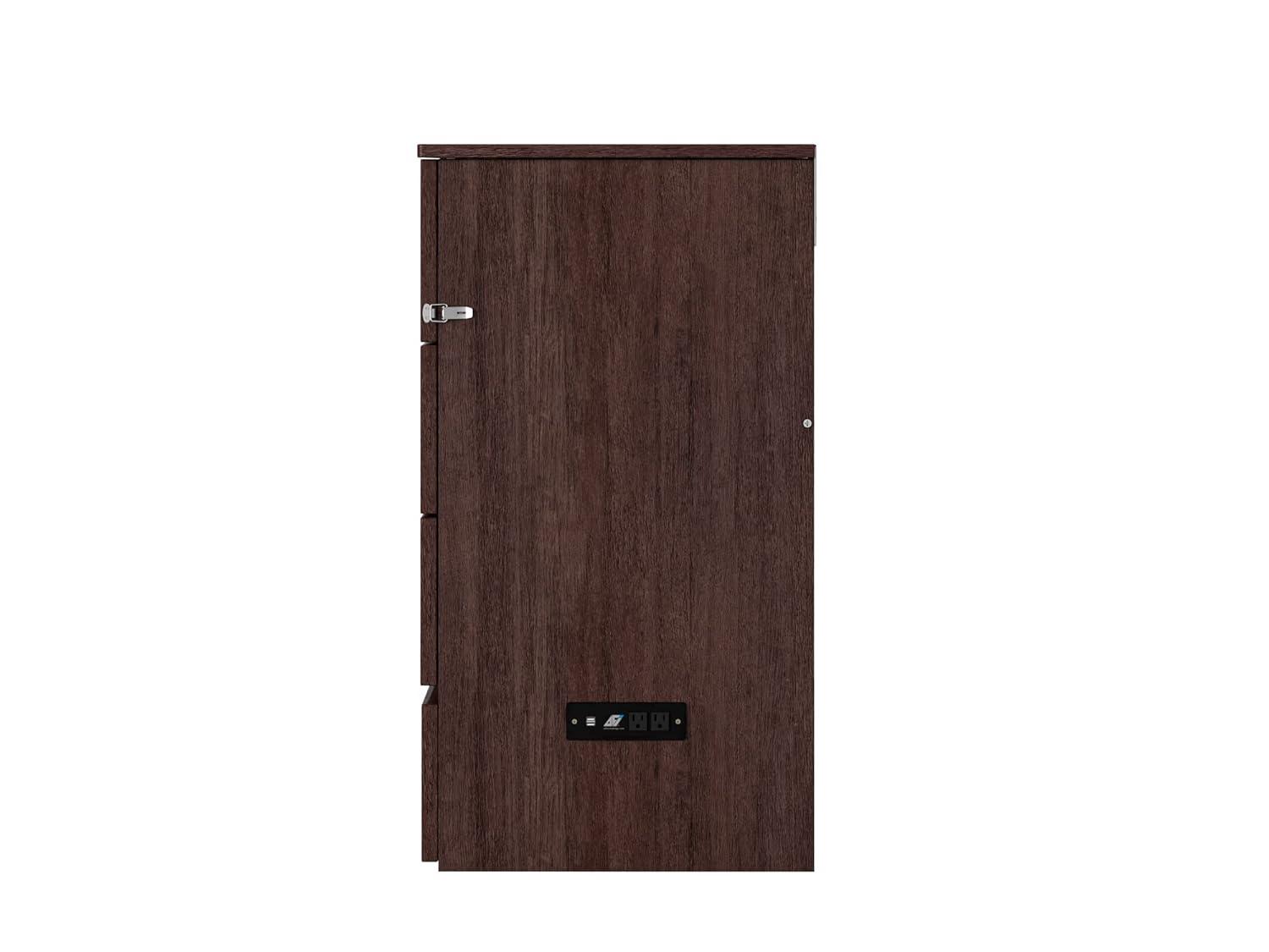Queen Deerfield Murphy Bed Chest with Charging Station - AFI Atlantic Furniture